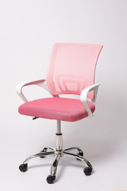 Офисное кресло BN-7166 . Белое\розовое